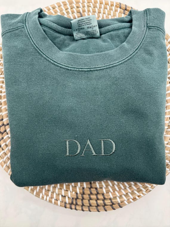Embroidered Minimalist Dad Sweatshirt - Gift for New Dad - Father's Day Gift - New Dad Gift - Father's Day Gift - Grandpa Sweatshirt