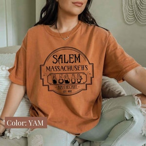 Salem Massachusetts Shirt, Halloween Tee, Halloween Shirt, Wtichcraft Shirt, Retro Halloween Shirt, Salem Company, Witch Shirt