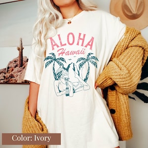 Comfort Colors Hawaii Summer Shirt, Hawaii Graphic Tee, The Aloha State, Summer Shirt, Hawaii Trip, Summer Holiday Tee, Vintage Graphic Tee