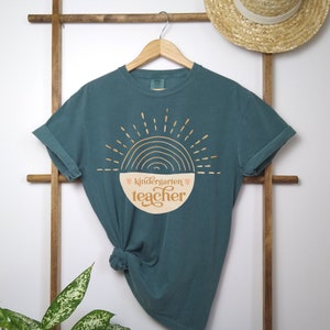 Comfort Colors® Shirt, Kindergarten, Kindergarten Teacher Shirt, Back to School, First Day of School, Kindergarten Gift, Teacher Gift Idea