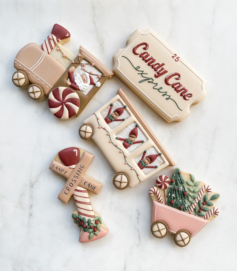 Candy Cane Express Cookie Decorating Workbook Etsy