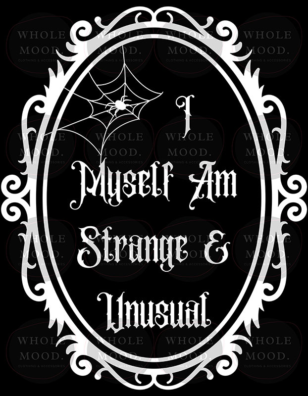 I Myself Am Strange and Unusual PNG Digital Download Beetlejuice Quote Etsy