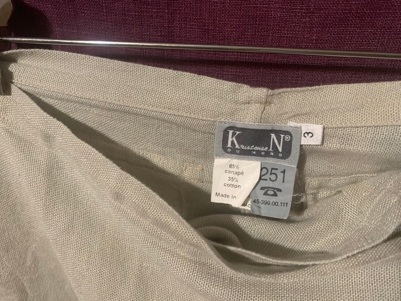 90\u2019s Vintage KirstenseN Du Nord Taupe Wrap-around skirt size 3EU