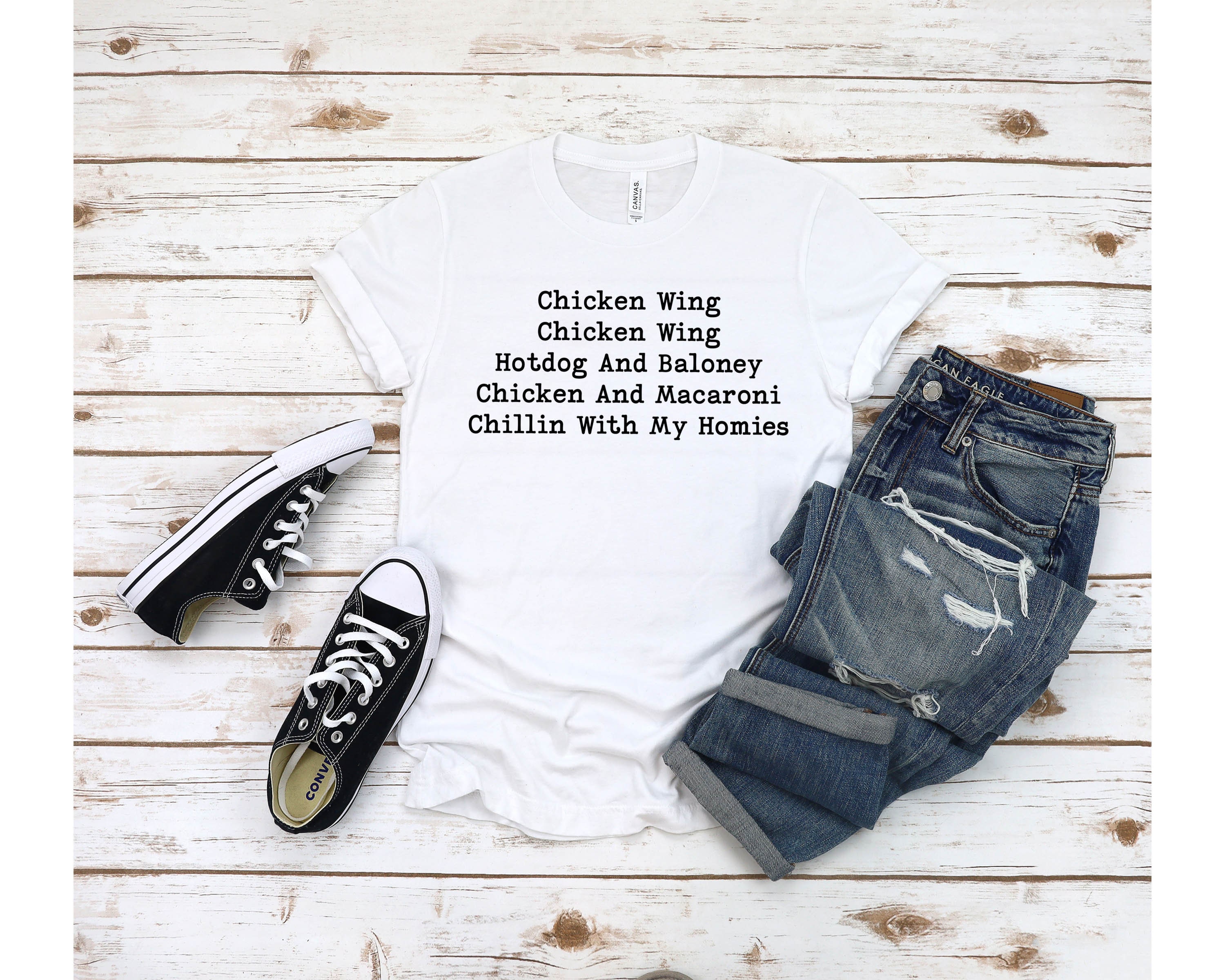 Chicken Wing Song Chicken Wing Shirt Ironic Tshirt Chicken Etsy