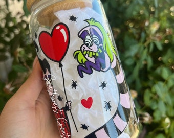 Lata de vidrio de jugo de escarabajo