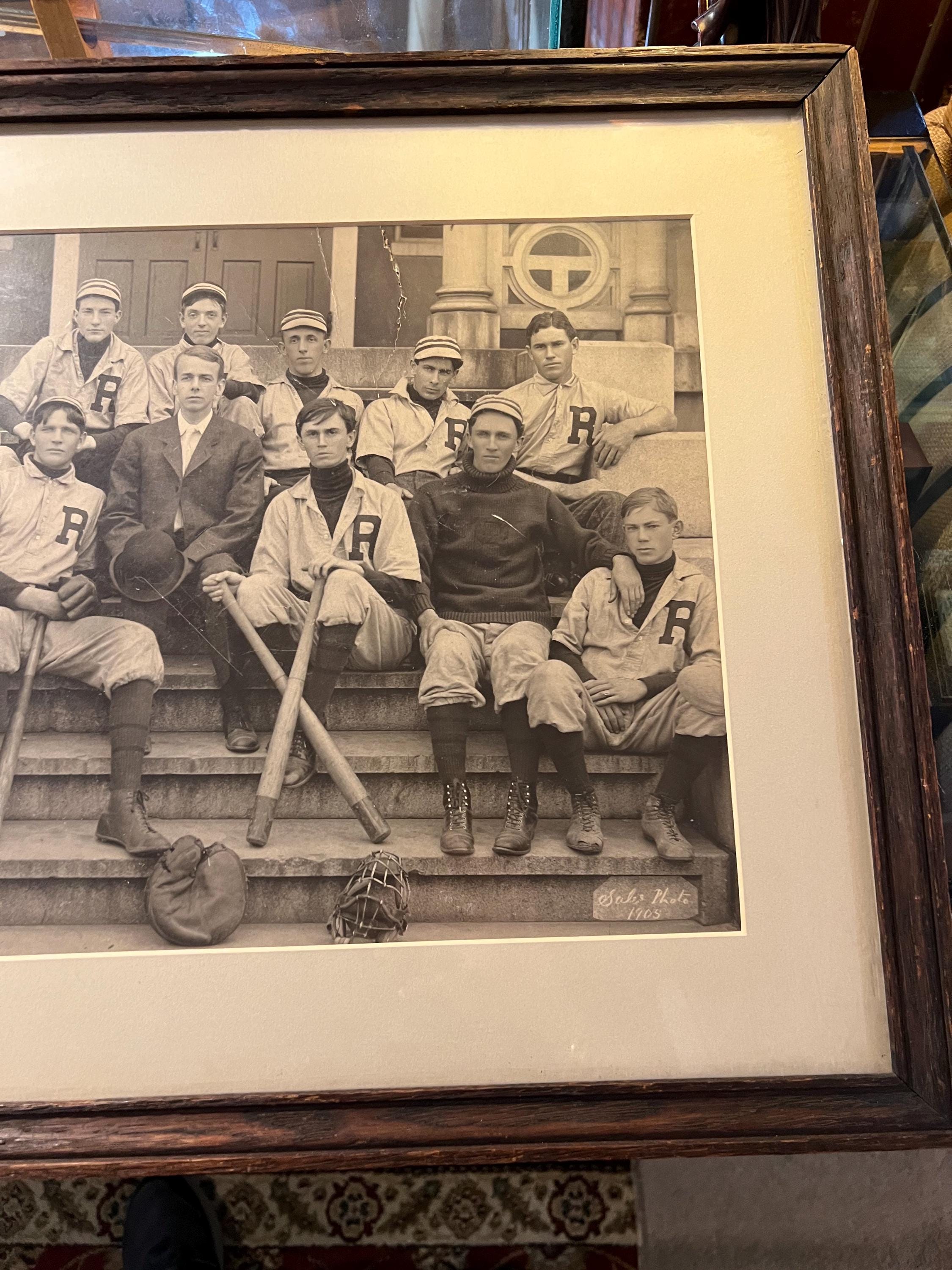 1905 Antique Baseball Team Photograph Early American Group Portrait ...