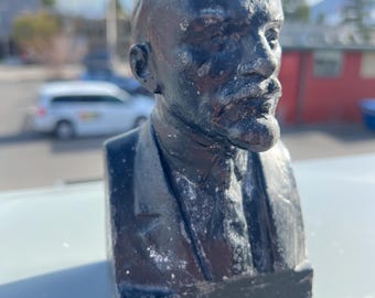 Busto de Lenin soviético de 1962, Fondo de Arte de la RSFSR, Fábrica de Fundición Mytishchi.