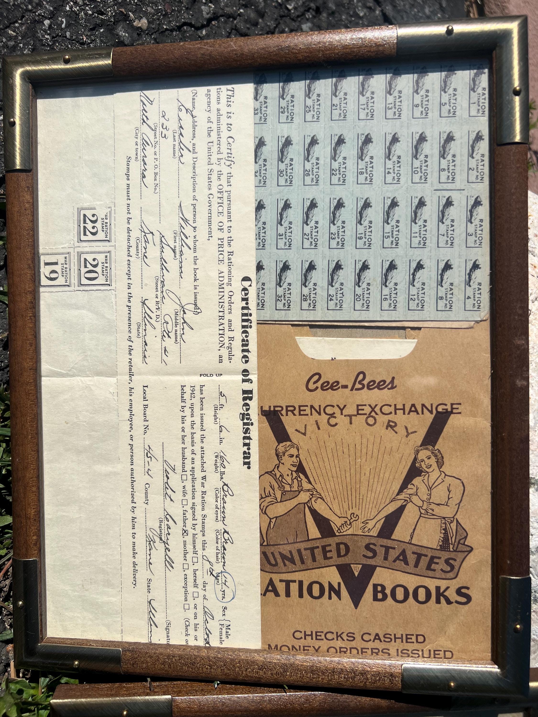 1942 WW2 War Ration Books With Certificates - Etsy