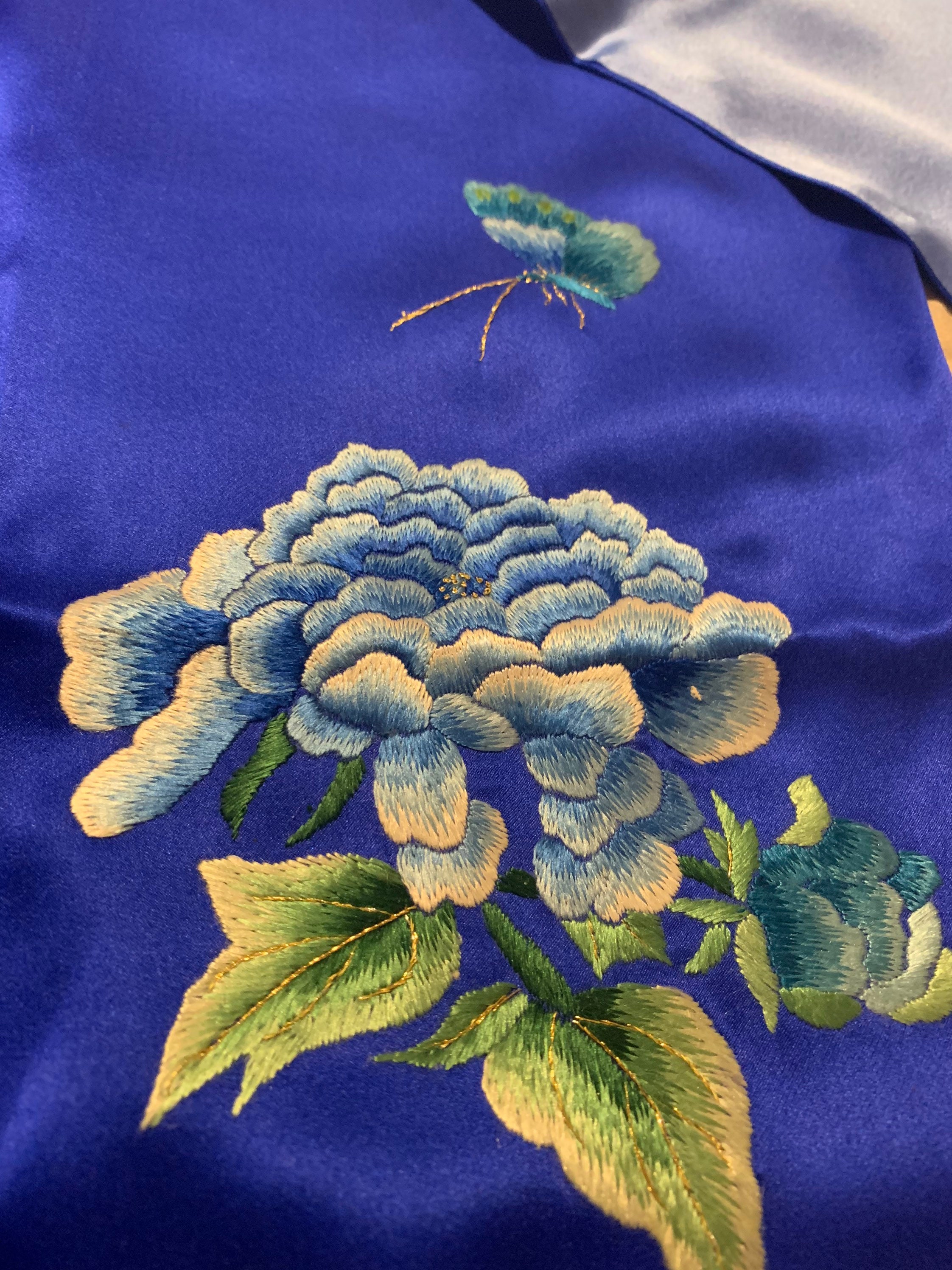 蘇州シルク中国手刺繍スカーフ - Etsy 日本