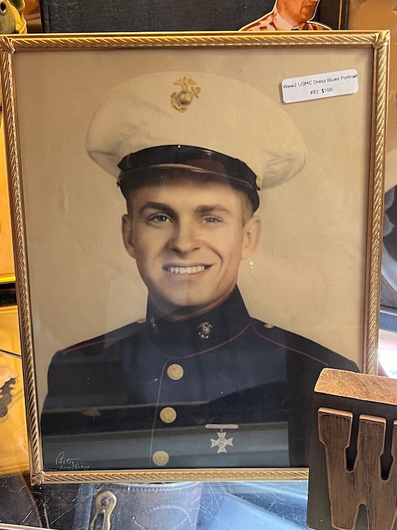 ww2 usmc dress blues USMC Marine Corps Dress Blues Uniform Grouping (WW2 through Vietnam)