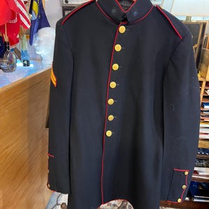 cap dress blues jacket Original U.S. WWI Army Officer Engineer Named Painted Trunk Grouping –  International Military Antiques main image 1
