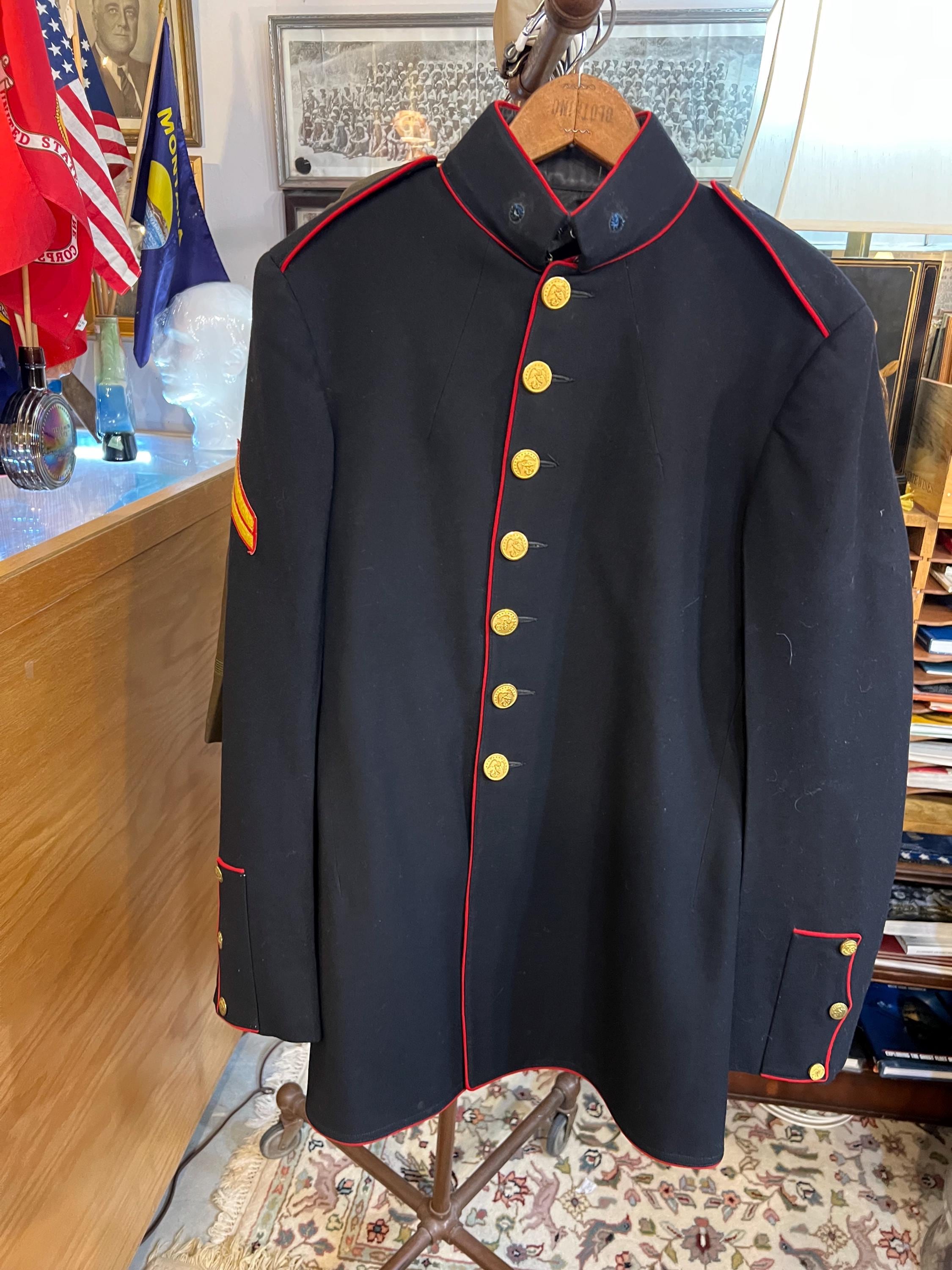 Vintage 1930-40s USMC Marine Corps Corporal Dress Blue Uniform, Cap, Badge  - Etsy