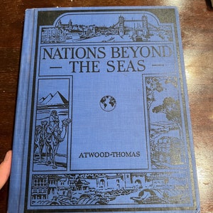 1930 Atlas Nations Beyond the Sea Atwood Thomas