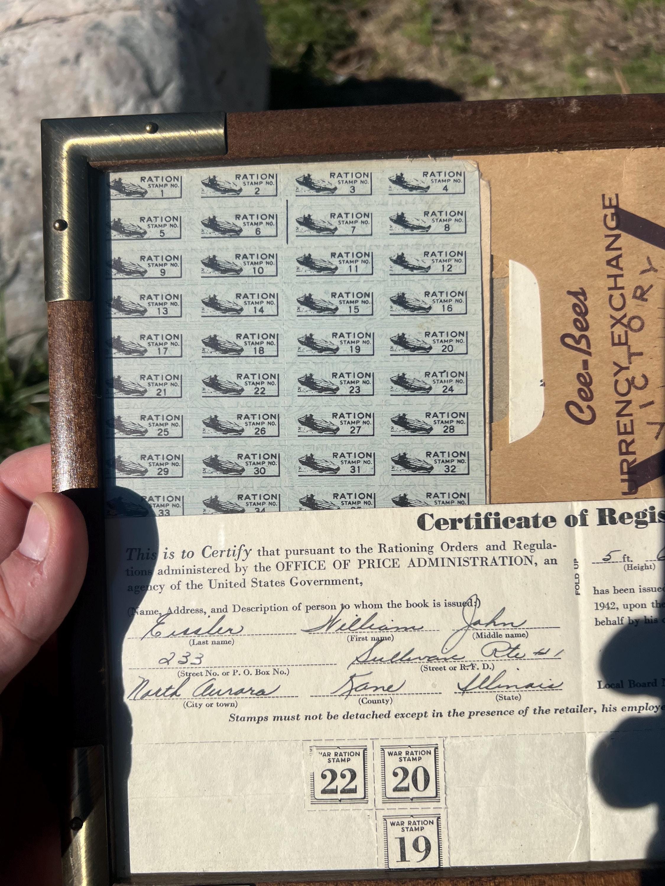 1942 WW2 War Ration Books With Certificates - Etsy
