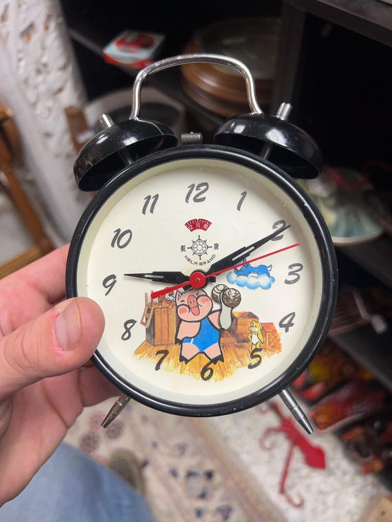 Vintage Chinese Alarm Clock - Etsy