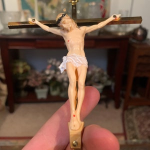 Gold colored Catholic Christ.