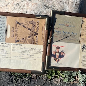 1942 WW2 War Ration Books with Certificates