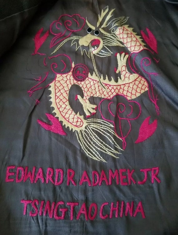 USMC Marine Captain Adamek Vandegrift China Dragon Embroidered