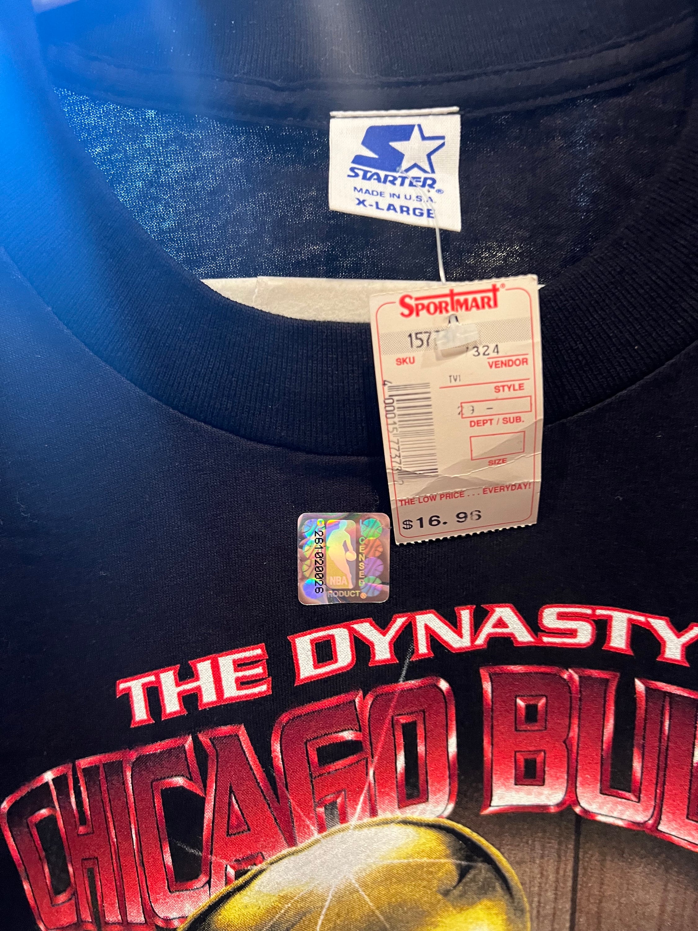 1997 X-large Vintage T-shirt the Dynasty Chicago Bulls NBA
