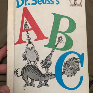 Vintage 1963 (Erste Ausgabe / Zweiter Druck) Dr. Seuss 'ABC Beginner Hardcover-Buch, Book Club Edition, Kinderbuch, Buchstaben lernen