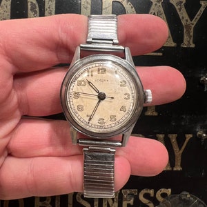 Lemania Accessories | Vintage Lemania Men Silver Tone WW2 Military Silver Tone Manual Wind Running