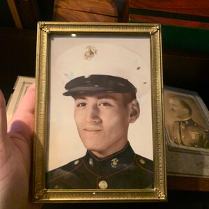WW2 Era USMC Marine Corps colorized photo