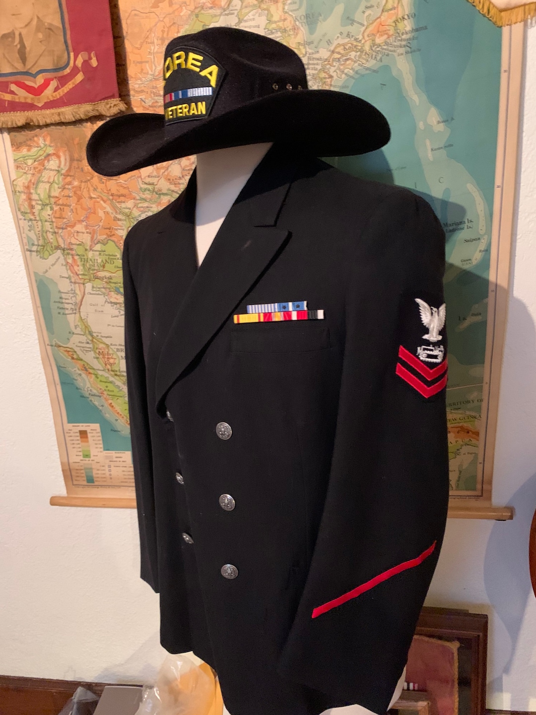 Navy Enlisted Old Navy Uniform Dress Identified Korean War Navy