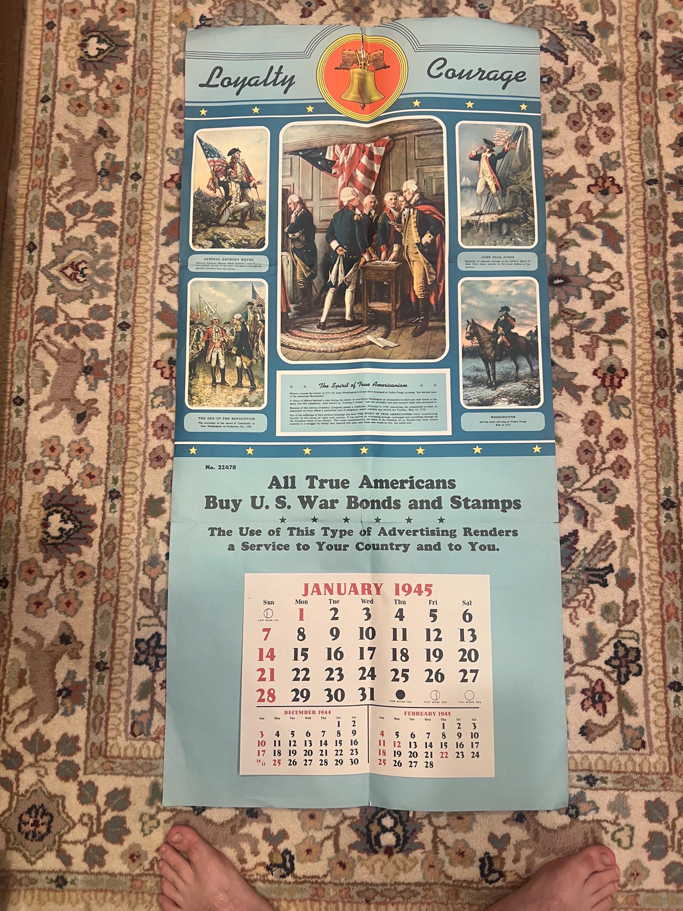 1945 calendar - Etsy 日本