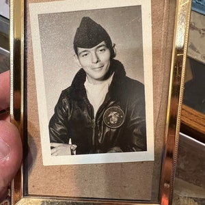 Korean War Era USMC Pilot in G1 Flight Jacket
