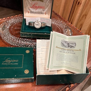 1961 Vintage Longines 1200 Box and Papers