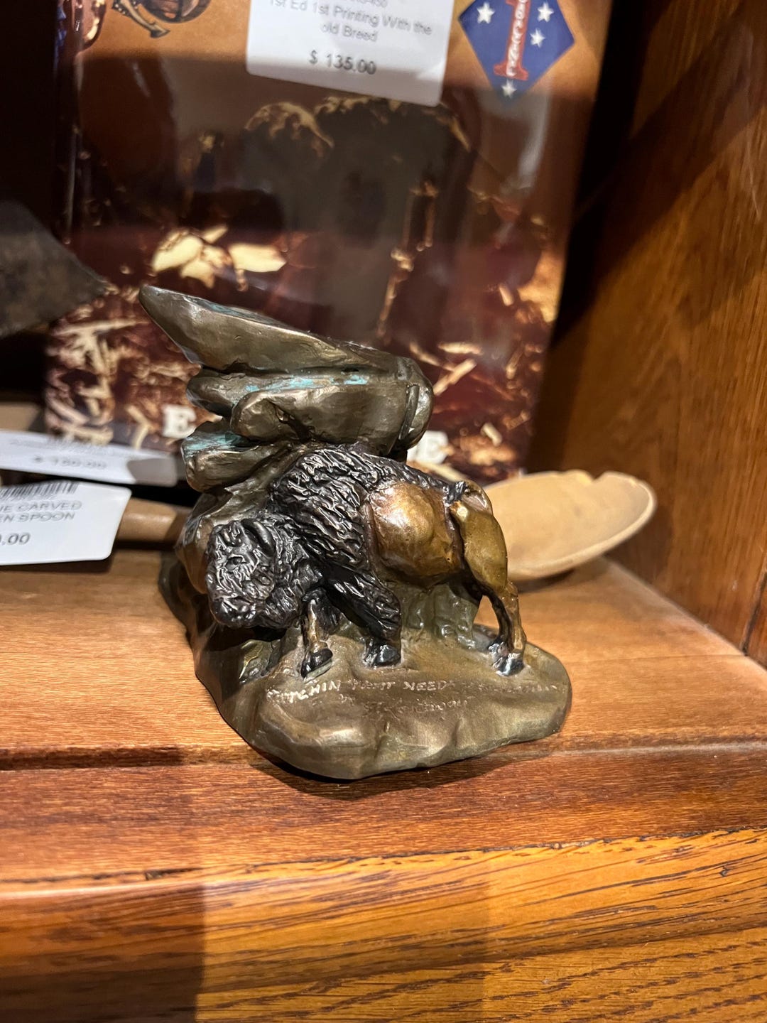 Bruce Contway Bison Sculpture Itchin That Needs A Scratchin Signed 93 ...