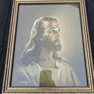 1944 Original Warner SallmanThe Head of Christ