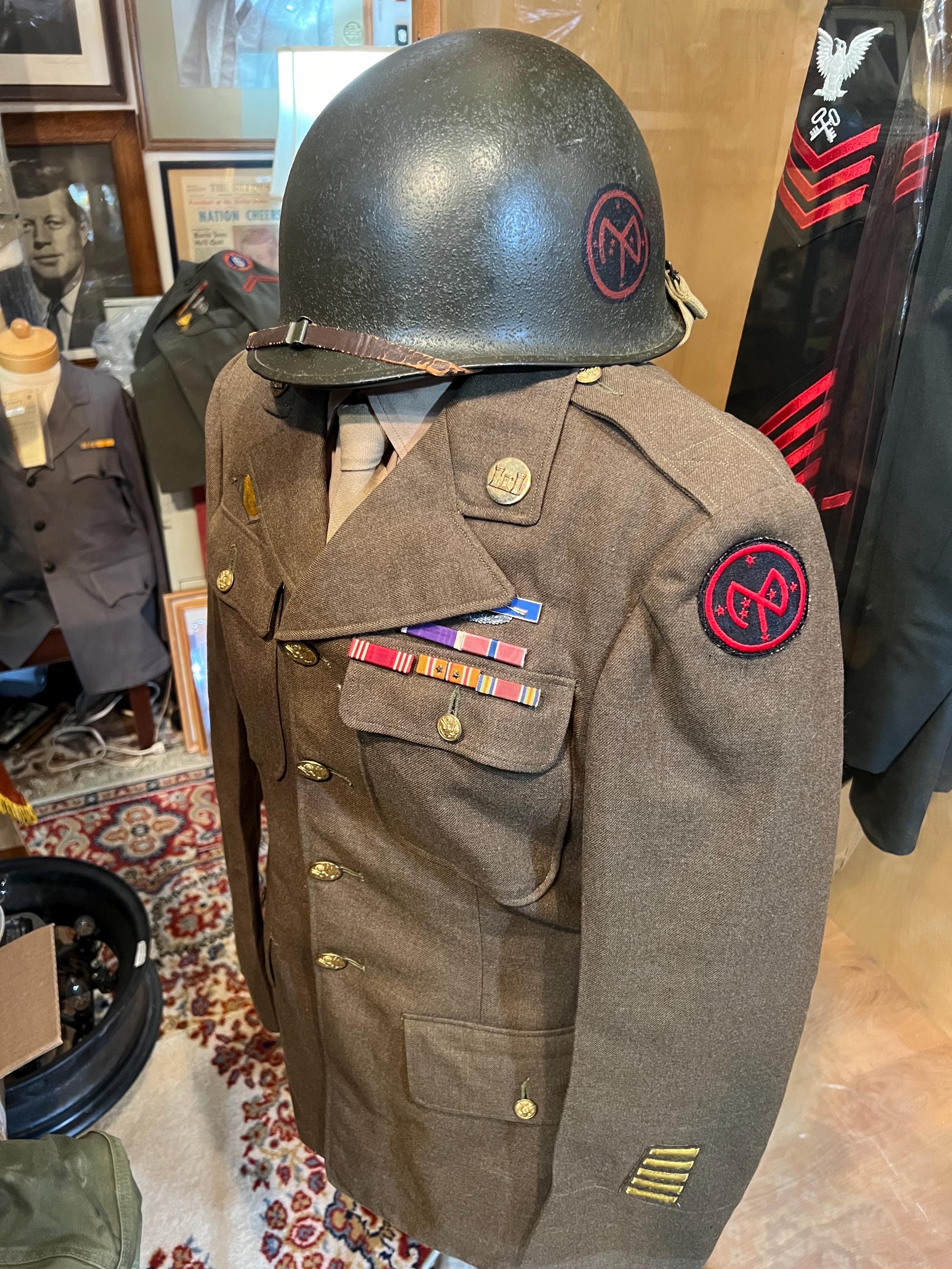 1940年代USAAFアメリカ陸軍士官制服 ウールシャツ ネクタイセット WW2