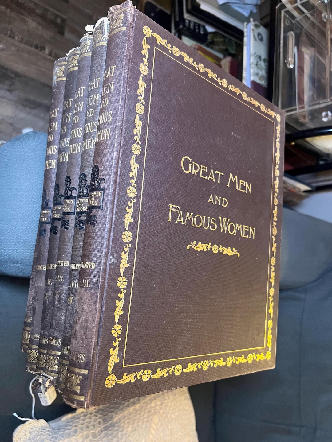 1894 Great Men and Famous Women Six Volume Victorian Illustrated