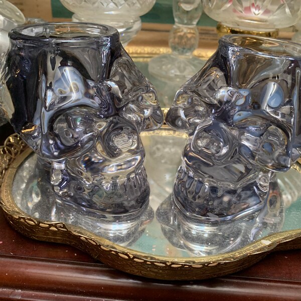 Crystal Skull Candle Holder Etsy