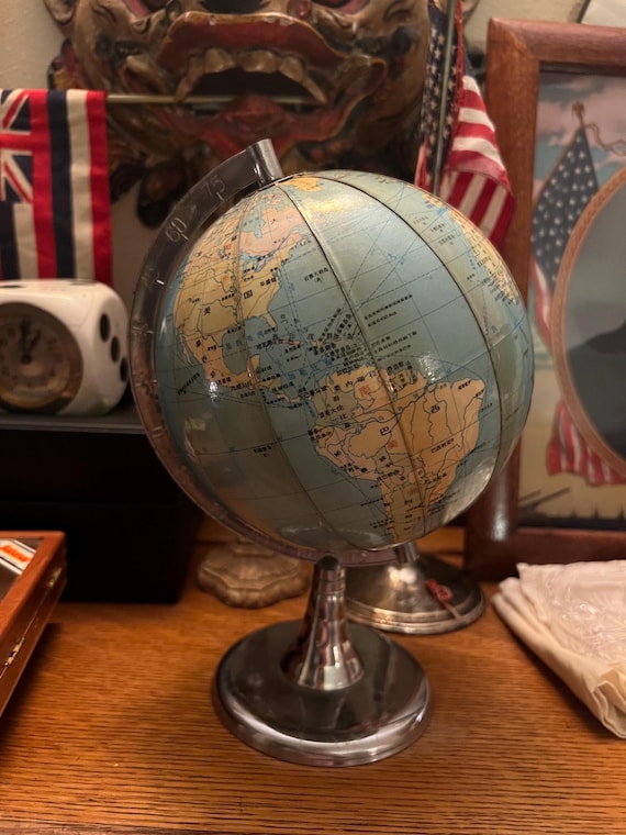 1983 Vintage Chinese Globe - Etsy