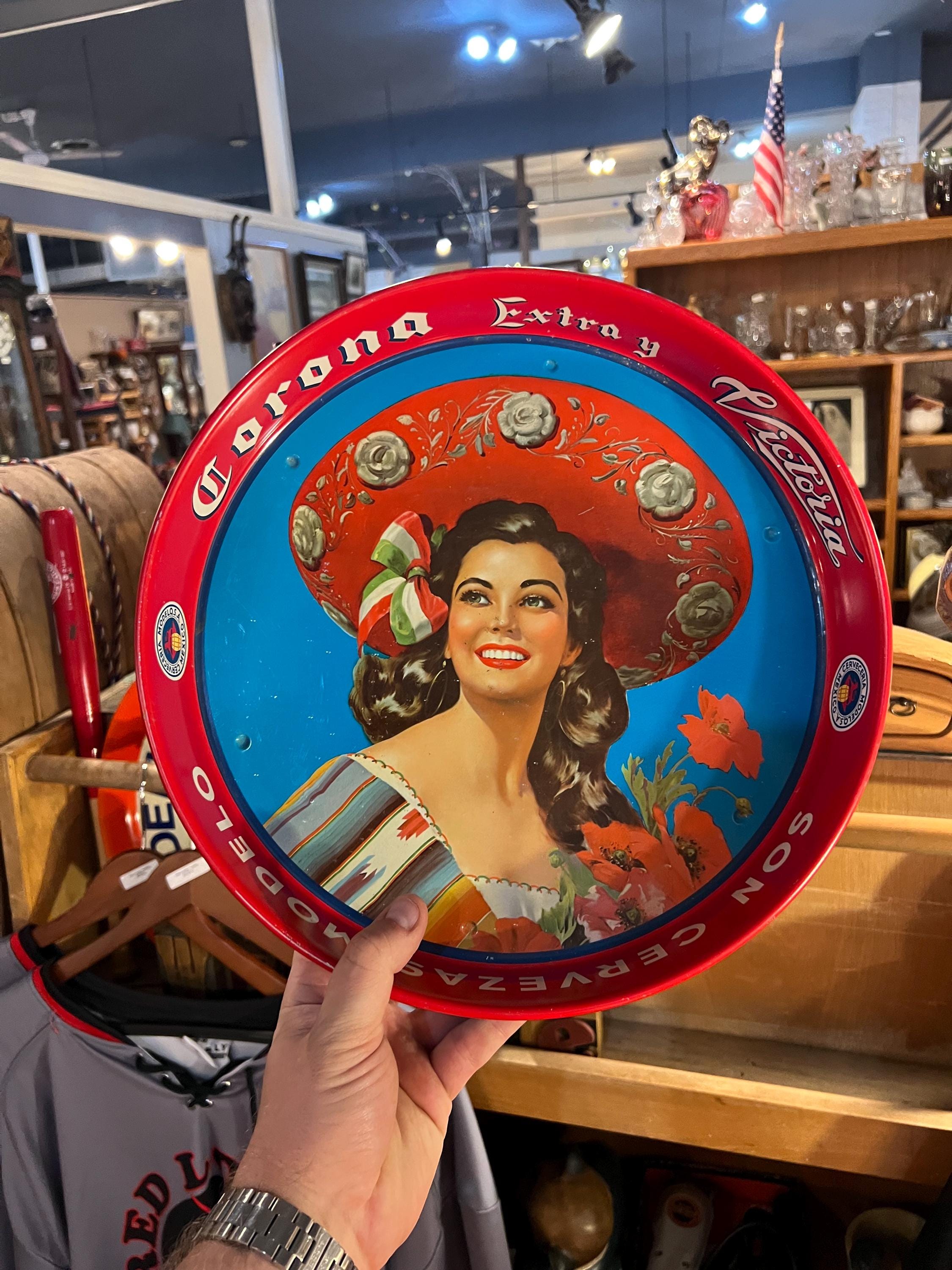 ☆レトロポップ☆Corona Extra Victoria・メタルビールトレイ CORONA EXTRA VICTORIA Metal Serving Tray 13” - Etsy