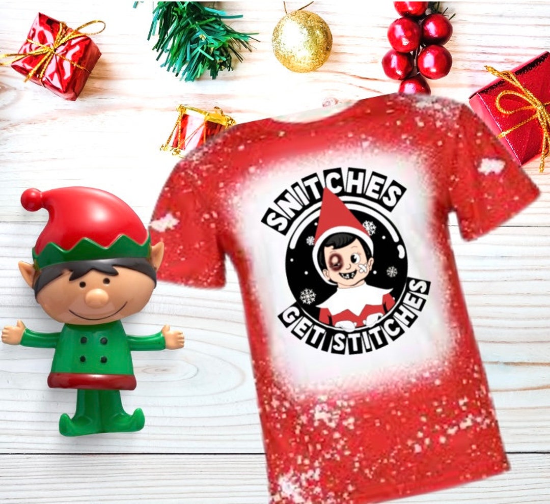 Snitches Get Stitches Elf T Shirt Polyester Etsy
