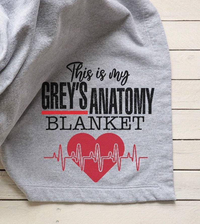 Grey's Anatomy Watching Blanket Twin Size Etsy
