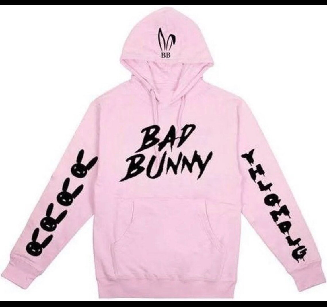 red bad bunny hoodie