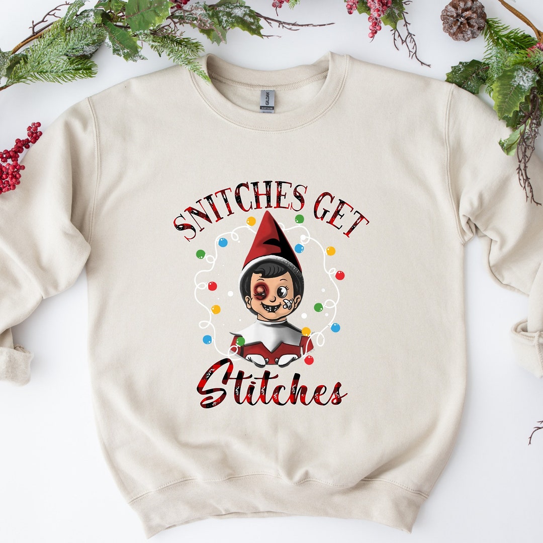 Snitches Get Stitches Elf T Shirt Etsy