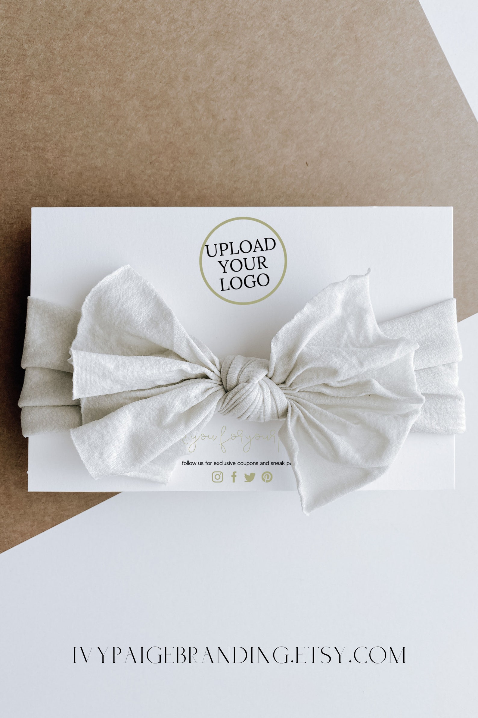 5x7 Headband Display Card Template 4x6 Headband Cards Etsy