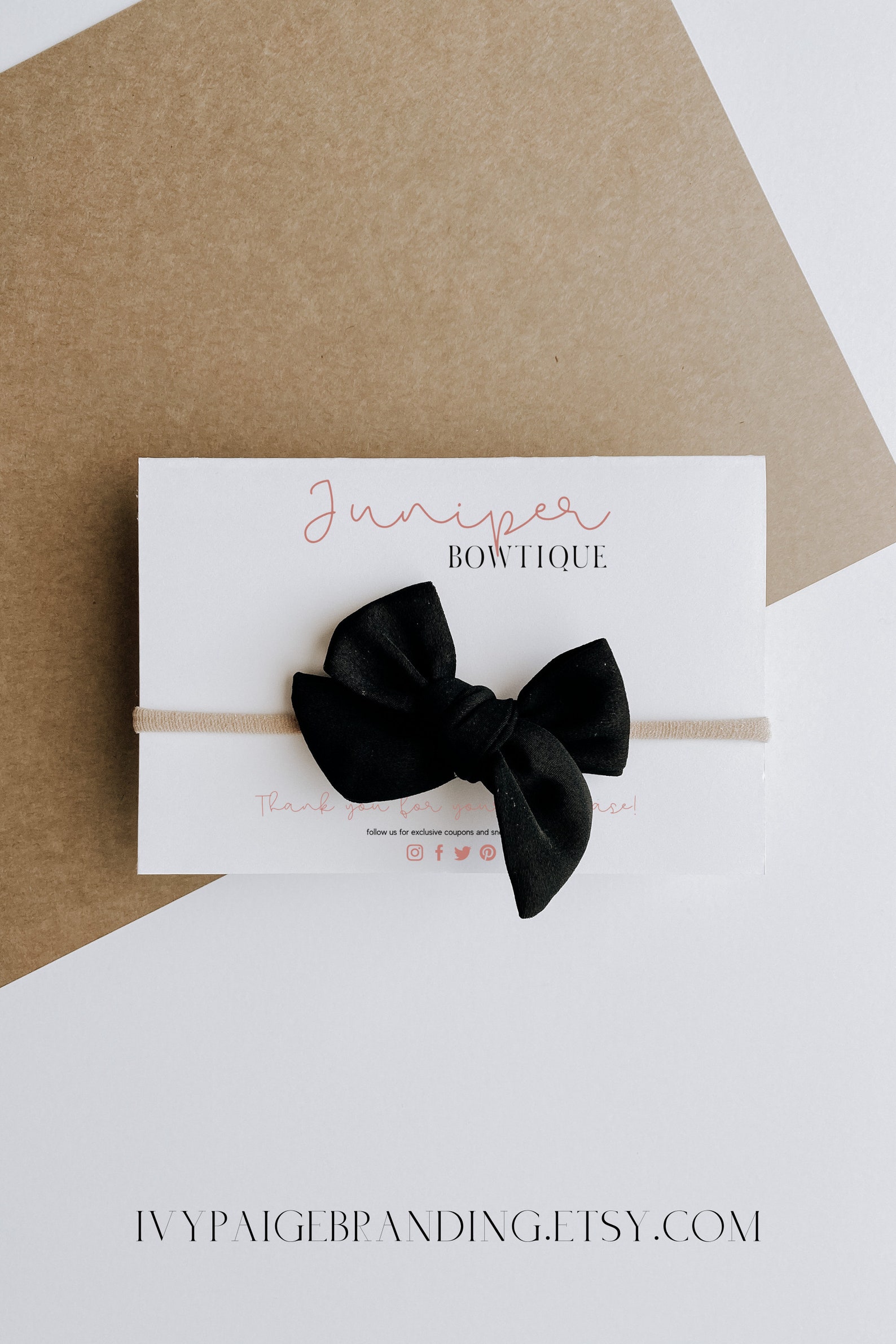 5x7 Headband Display Card Template 4x6 Headband Cards Etsy UK