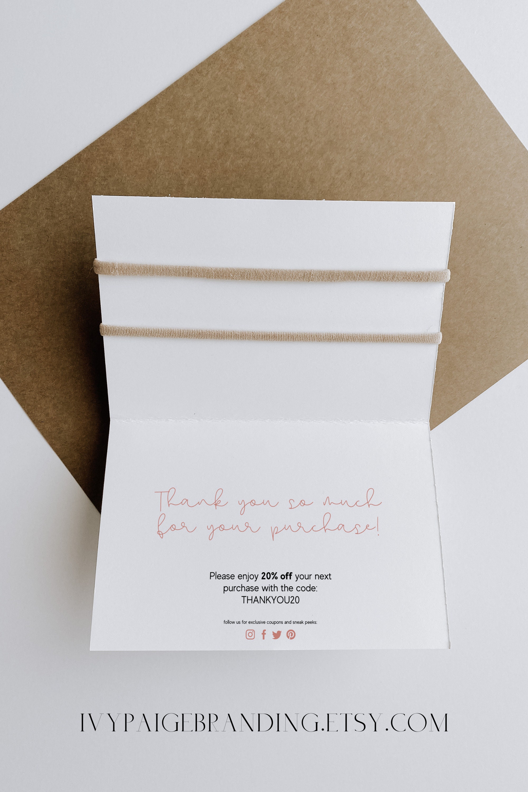 5x7 Headband Display Card Template 4x6 Headband Cards Etsy UK