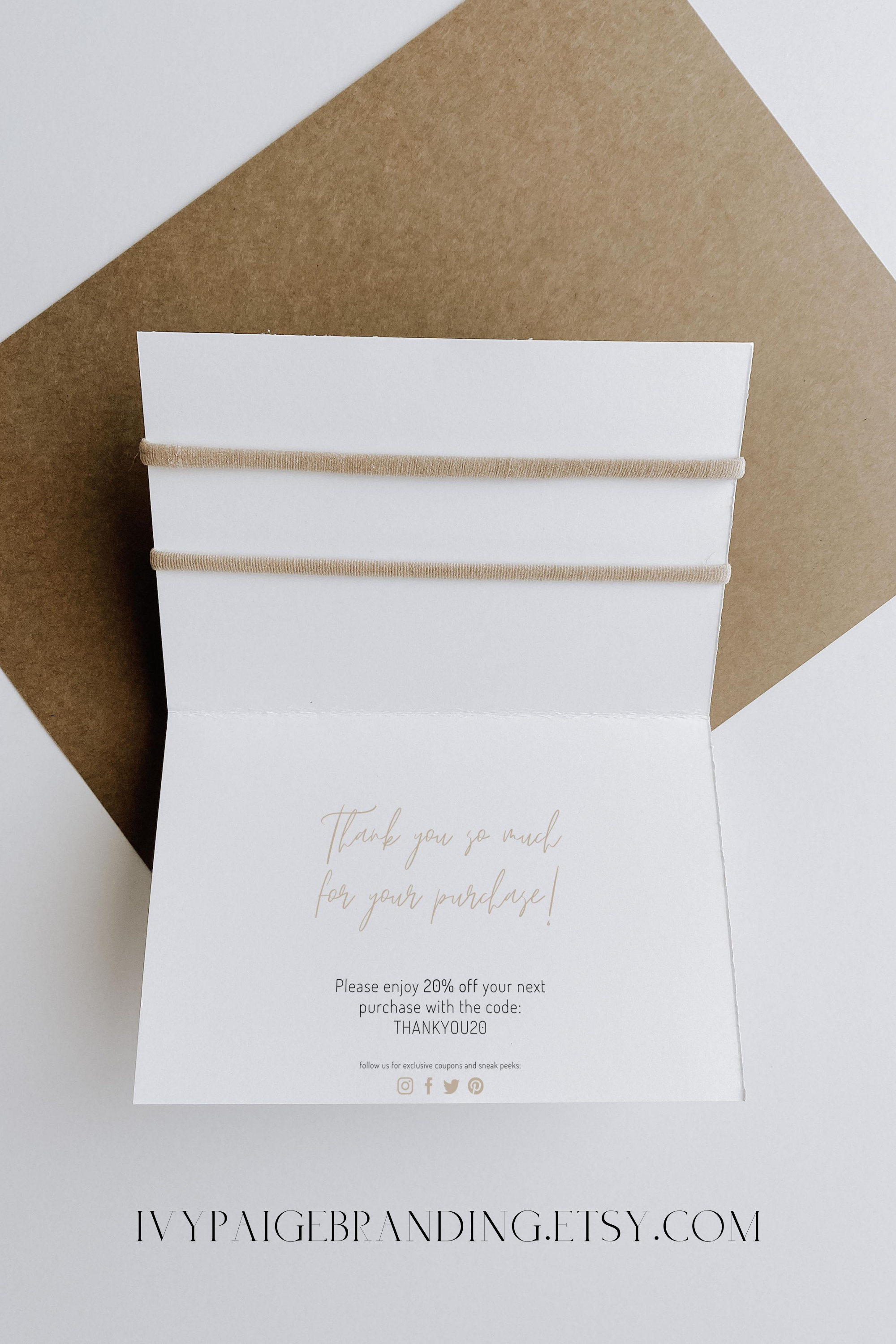 Headband Card Template