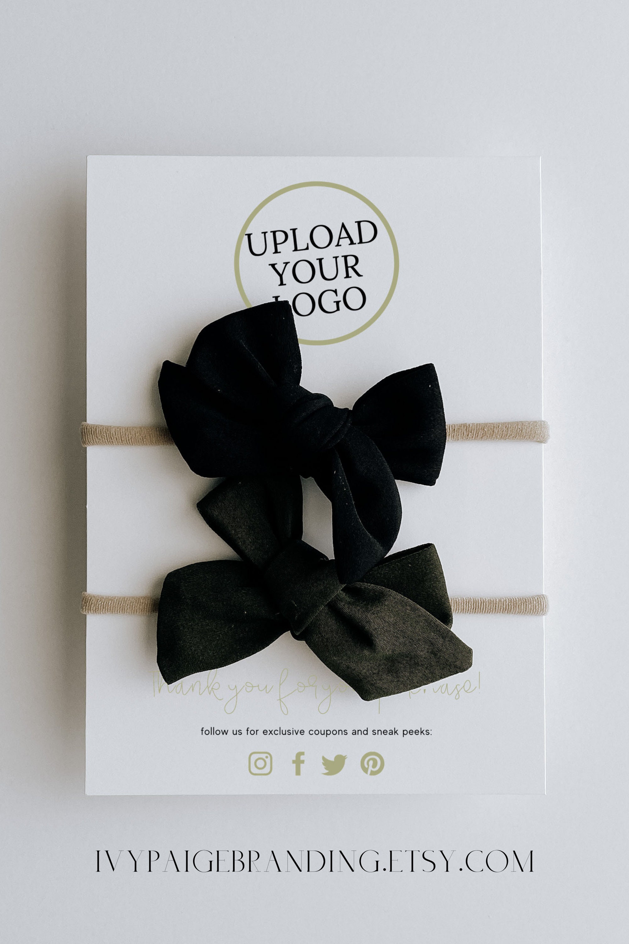 5x7 Headband Display Card Template 4x6 Headband Cards Etsy Canada