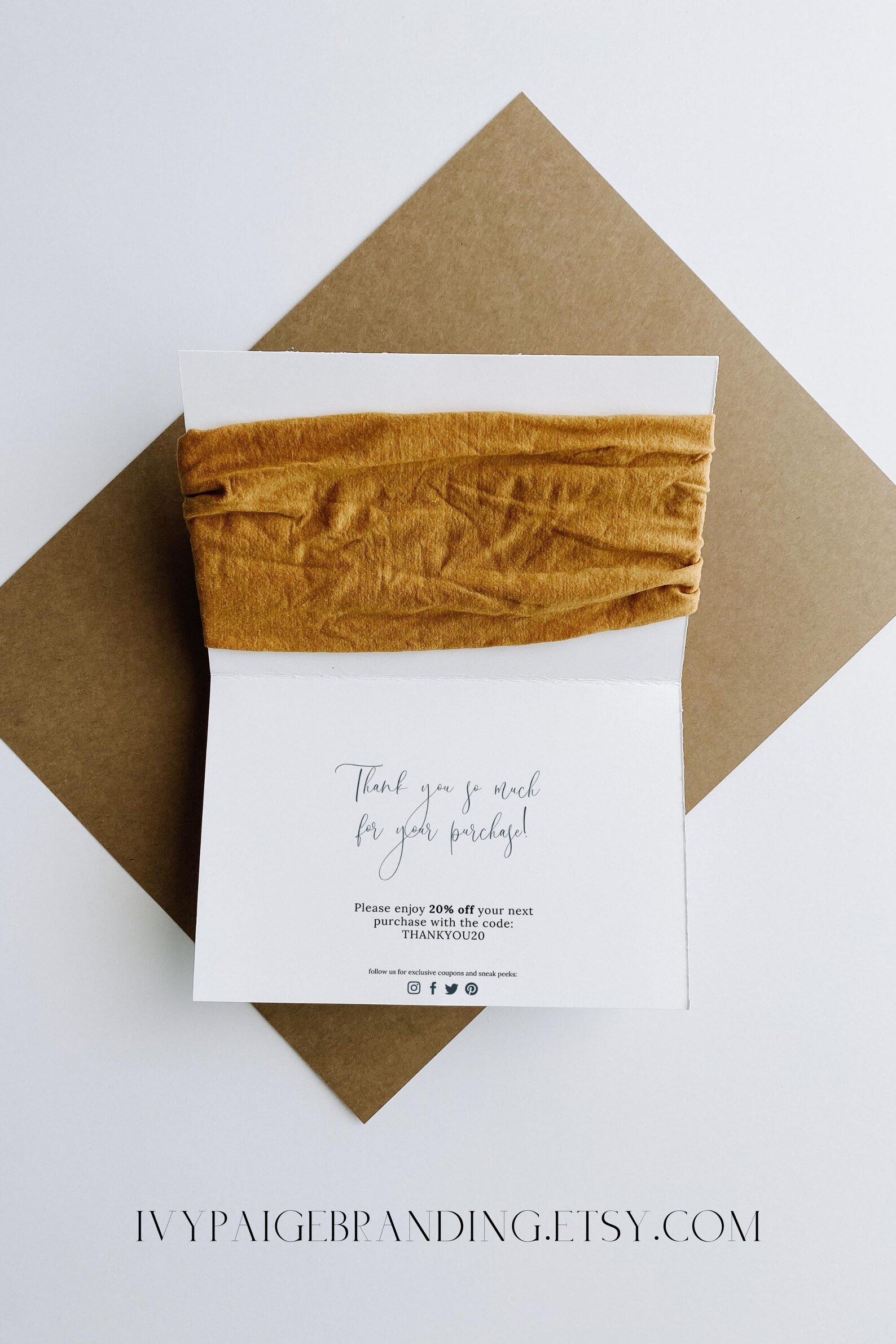Headband Card Template