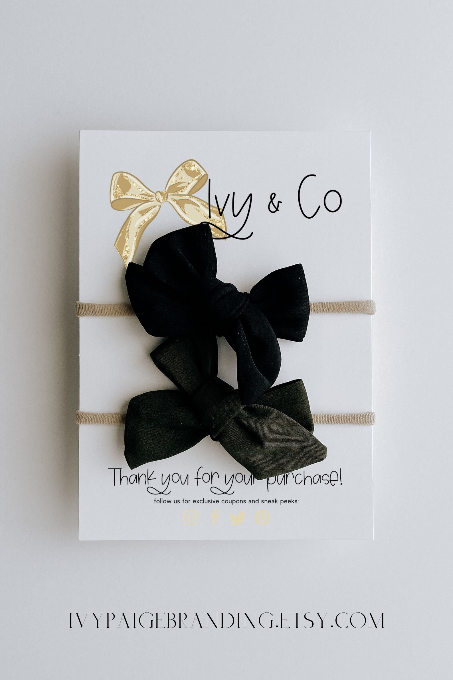 Headband Card Template