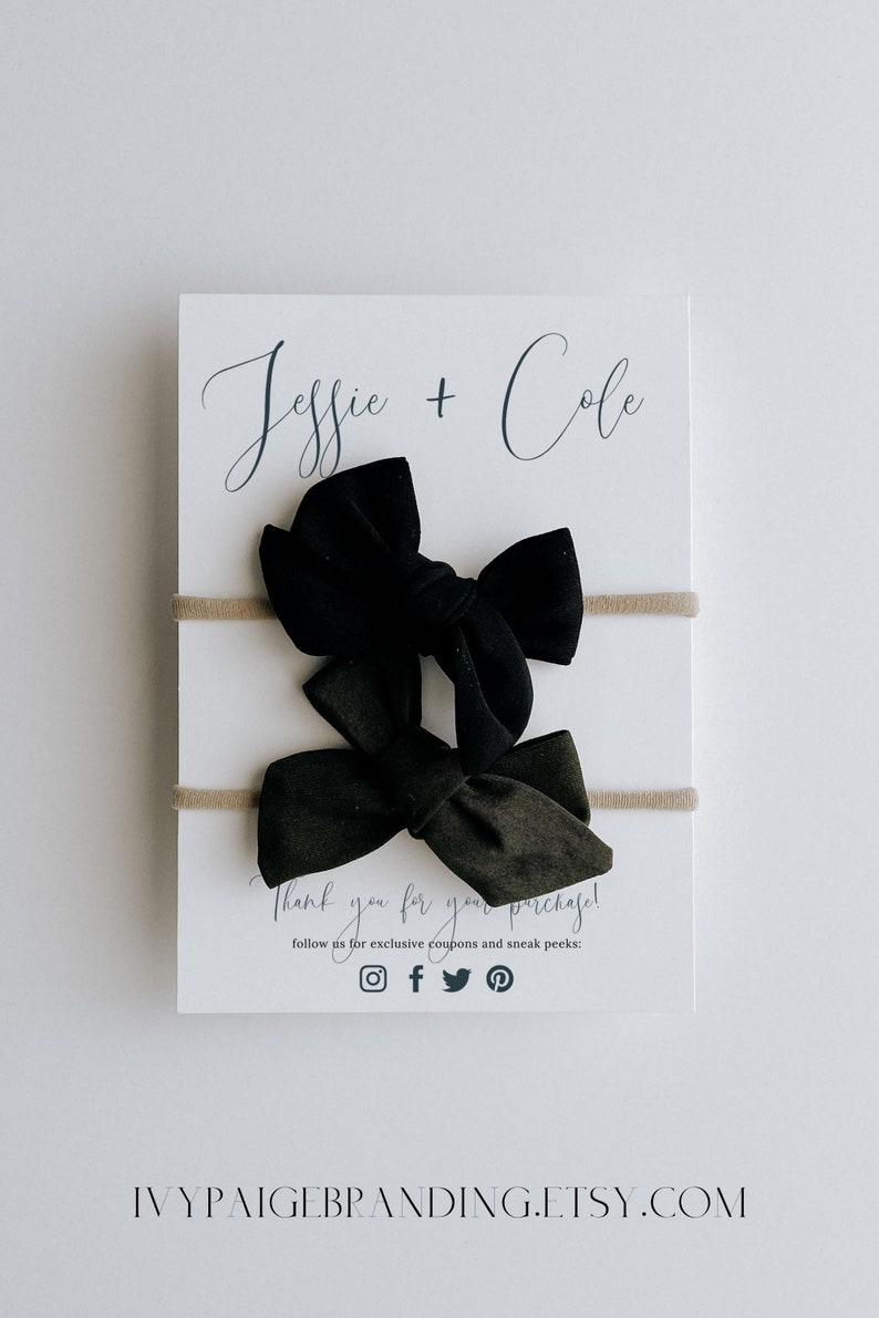 5x7 Headband Display Card Template 4x6 Headband Cards Etsy UK