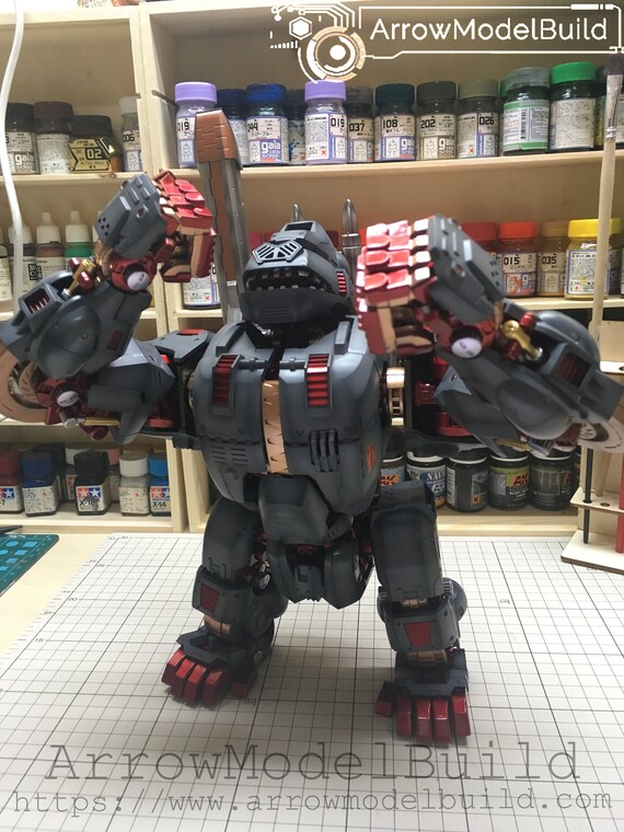 Arrowmodelbuild Zoids Iron Kong PK custom Black Built & Painted 